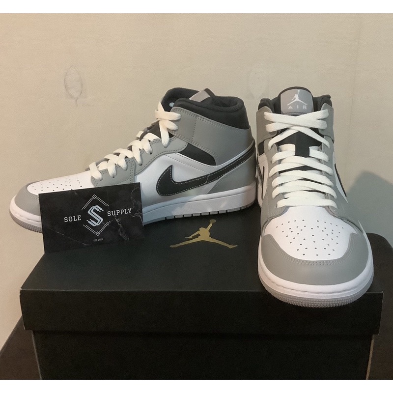 jordan 1 mid light smoke grey dior