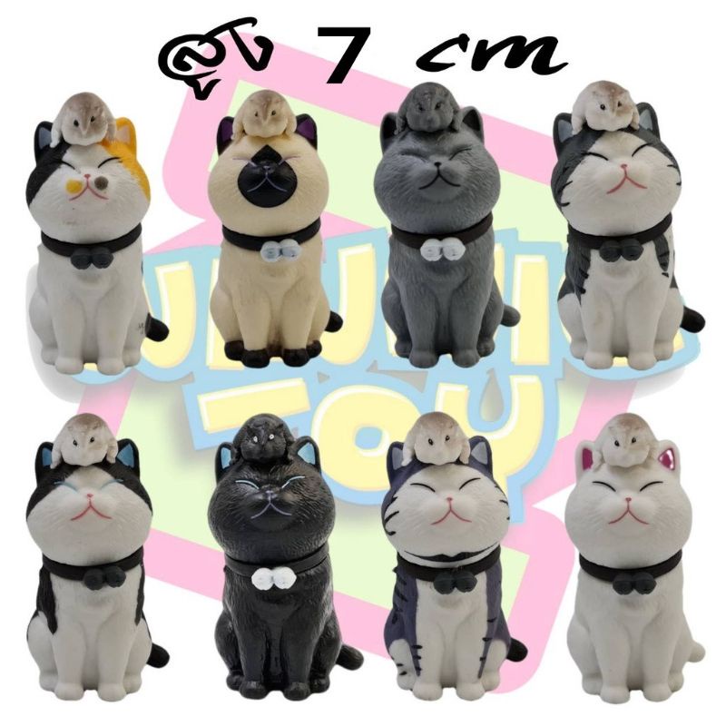 ภาพหน้าปกสินค้าโมเดล แมวกับหนู ญี่ปุ่น 8 แบบ สูง 7 CM. จากร้าน winnietoy02 บน Shopee