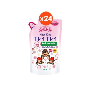 [ยกลัง] Kirei Kirei โฟมล้างมือ คิเรอิ คิเรอิ สูตร เบอร์รี โนะ คาโอริ Berries no Kaori ถุงเติม 200 มล. 24 ถุง