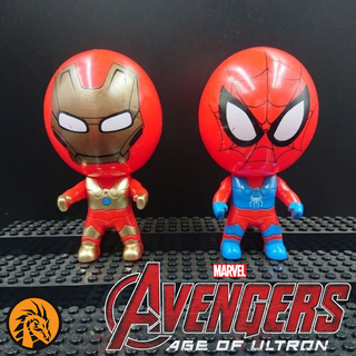 🔥พร้อมส่ง🔥โมเดล อเวนเจอร์ส Avengers สไปเดอร์แมน Spiderman และ ไอรอนแมน Ironman แบบหัวไข่ น้ำหนักเบา ราคาไม่แพงครับผม❤