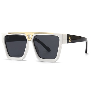 สินค้า LV Louis Vuitton 2022 แว่นตากันแดดแฟชั่น ทรงสี่เหลี่ยม หรูหรา สไตล์วินเทจ คลาสสิก สําหรับผู้ชาย