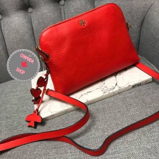 🍃Tory burch crossbody สีส้มแดง