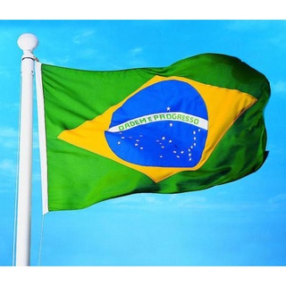 ธงผ้าโพลีเอสเตอร์บราซิลธงชาติฟุตบอลบราซิล - 150x90 ซม