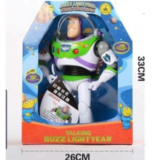 ของเล่นหุ่นบัสไรท์เยียTalking Buzz Lightyear พูดได้ 15 ประโยค มีเสียงมีไฟ ขยับท่าทางได้ ปุ่มเอฟเฟคต่างๆ  สินค้านำเข้าคะ