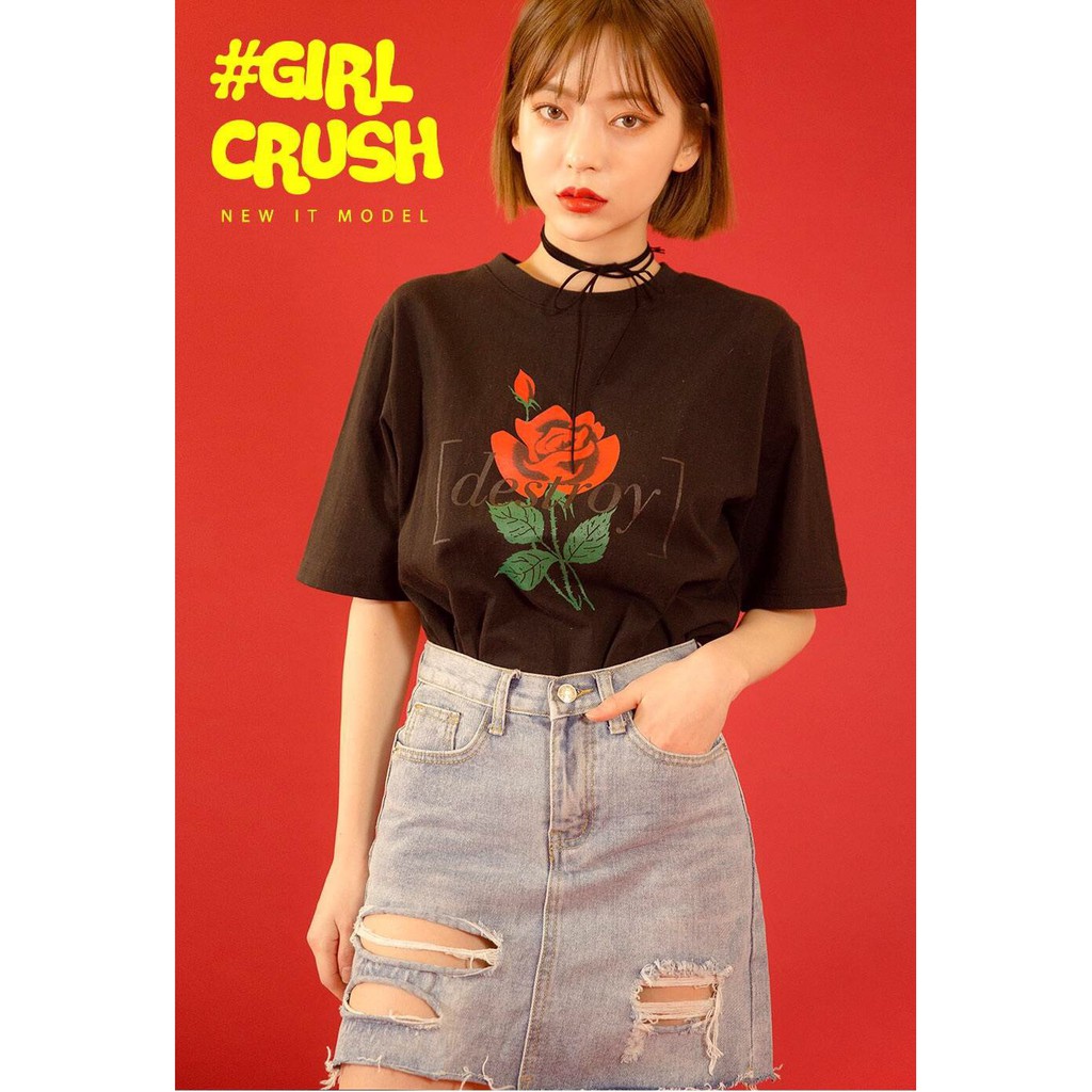 เสื้อ-oversize-สีดำเกาหลีสุดคิ้วท์