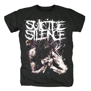 เสื้อยืดแขนสั้นพิมพ์ลาย Suicide Silence Mitch Lucker สําหรับผู้ชาย