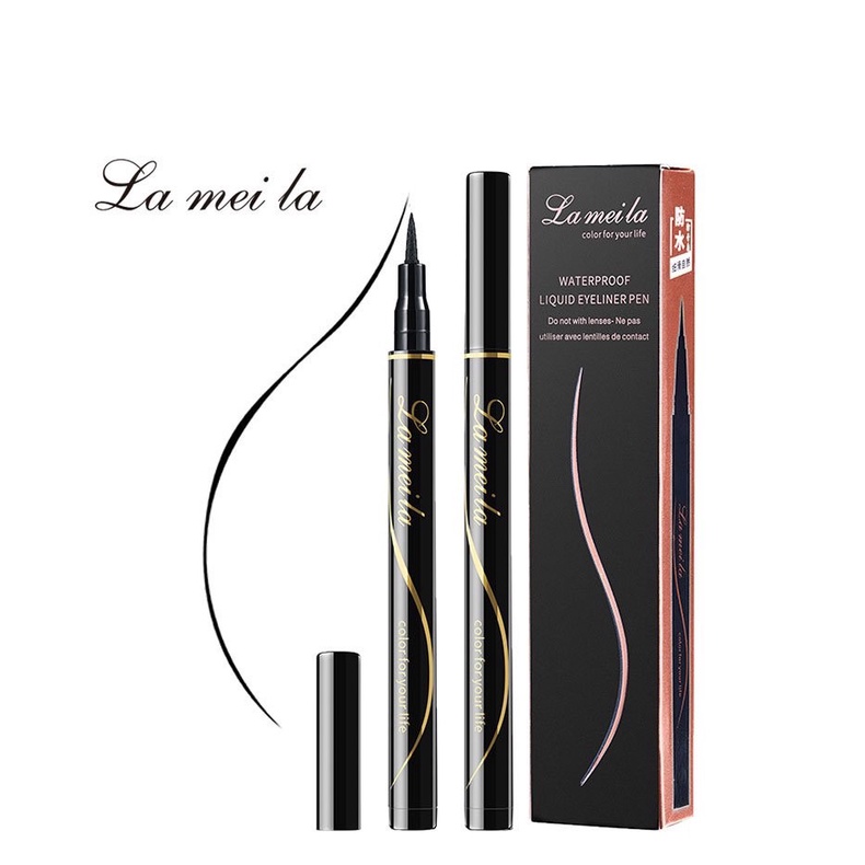 Lameila อายไลเนอร์ กันน้ำ ติดทนนาน สีดำ-786 | Shopee Thailand