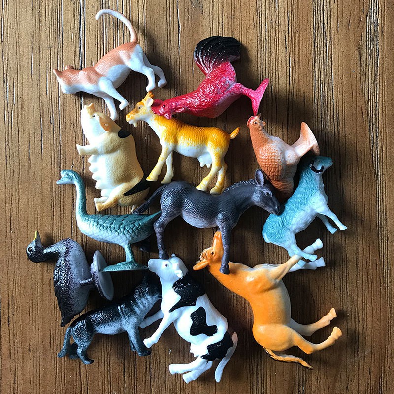 เกมจับคู่สัตว์-matching-animals-การ์ดภาพสัตว์-12-ใบ-โมเดลสัตว์-12-ตัว