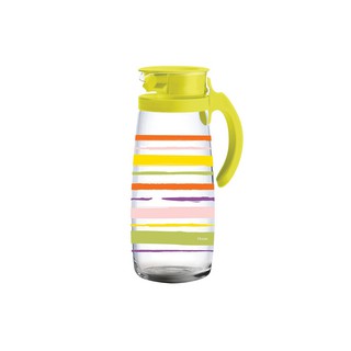 เหยือก 1.66L OCEAN COLORFUL STRIPES YELLOW | OCEAN | 3V2055801G0046 ภาชนะบรรจุอาหาร อุปกรณ์ทำอาหาร ห้องครัว