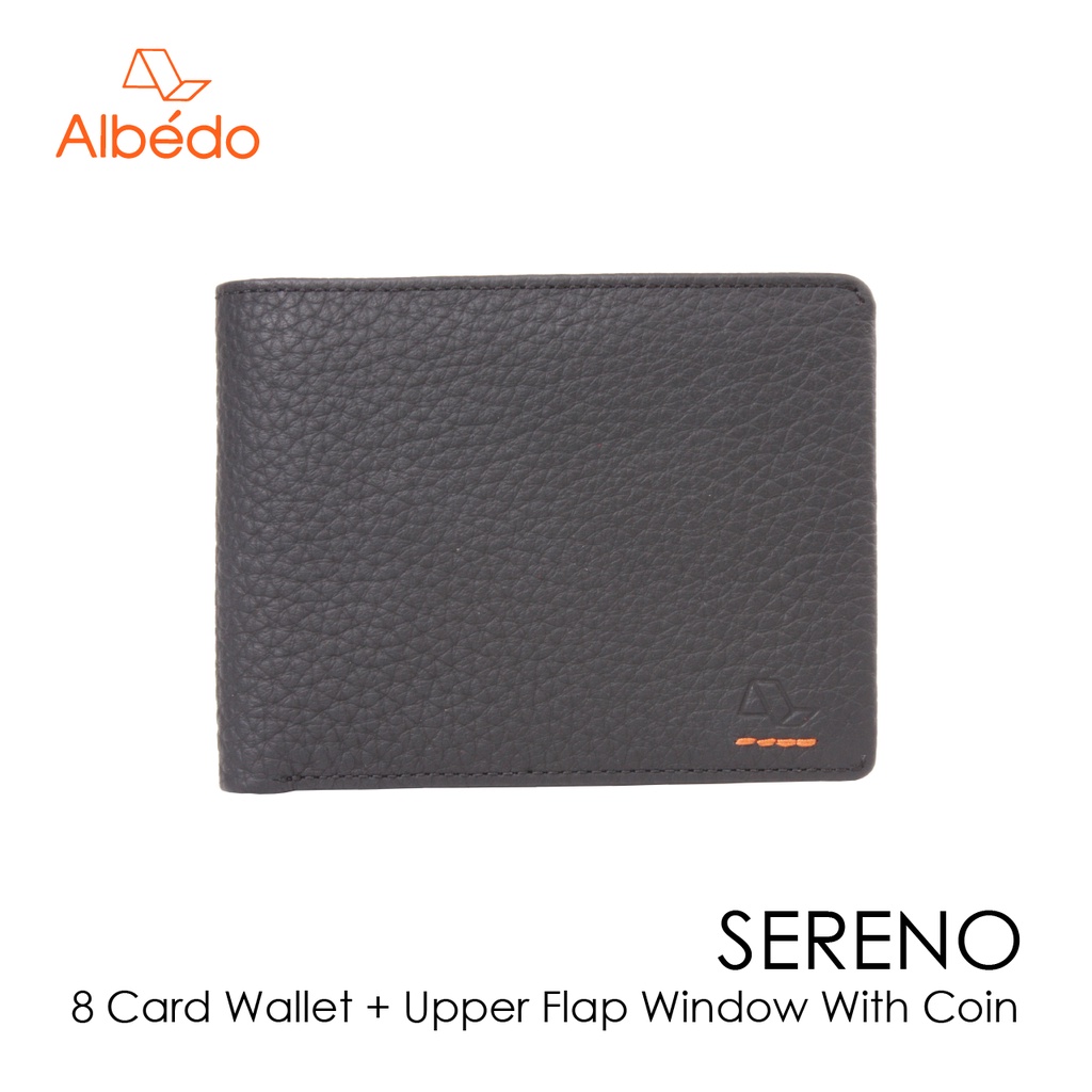 albedo-sereno-8-card-wallet-upper-flap-window-with-coin-กระเป๋าสตางค์หนังแท้-รุ่น-sereno-sr01199
