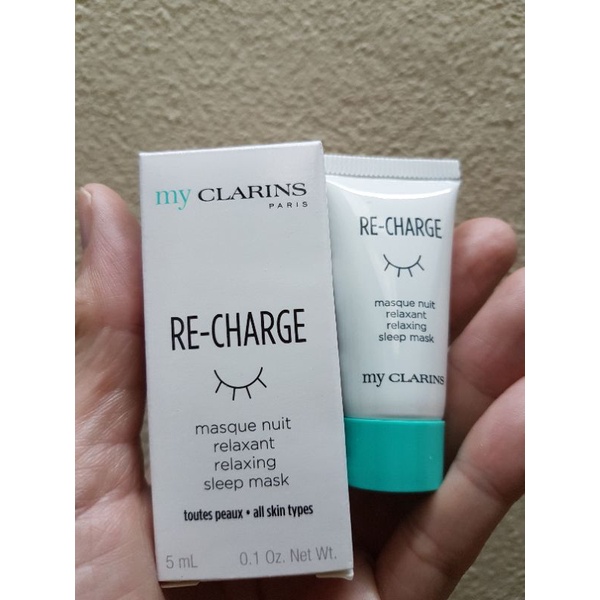 MY CLARINS RECHARGE RELAXING SLEEP MASK 5ML. Shopee Thailand