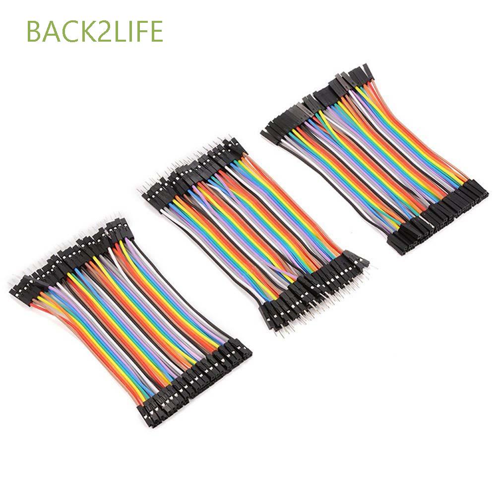 BACK2LIFE 40PIN Dupont Cable Male To Male Electronic Kit Jumper Wire ...
