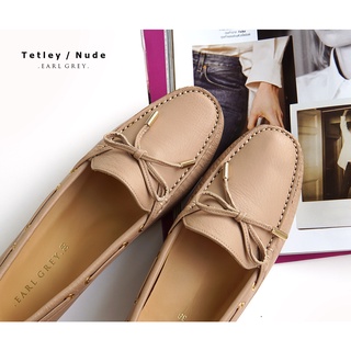 สินค้า EARL GREY รองเท้าหนังแท้ หนังนิ่ม พื้นนุ่ม มีซัพพอร์ต รุ่น Tetley series in Nude