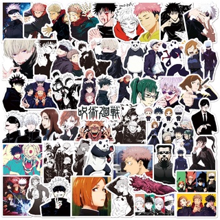 55 pcs Jujutsu Kaisen Hot Japan Anime Waterproof Stickers