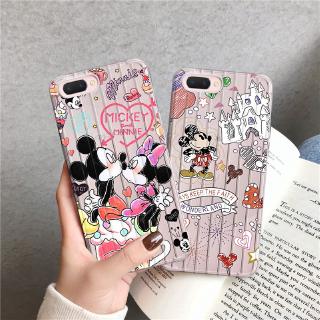 เคสโทรศัพท์มือถือ แบบใส ลายการ์ตูนมิกกี้ มินนี่ สําหรับ Oppo A12 A37 A39 F1S A83 F5 F7 F9 A3S A5S F11 A9 A5 F5 F7