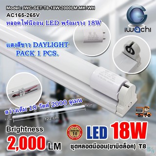 ภาพขนาดย่อของภาพหน้าปกสินค้าลดซ้ำ30%โค้ดOCTINC30 หลอดไฟนีออนพร้อมราง LED T8 18W ชุดหลอดไฟสำเร็จรูป LED หลอดประหยัดไฟ แสงสีขาว จากร้าน bosbn บน Shopee