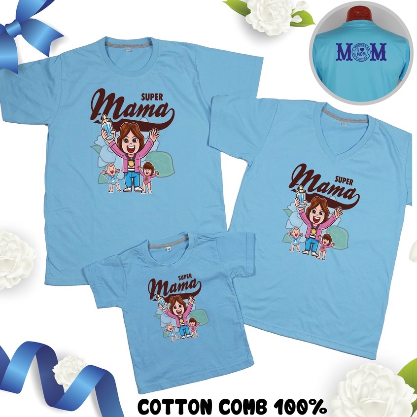 เสื้อวันแม่-สีฟ้า-เสื้อยืด-วันแม่-บอกรักแม่-12-แบรนด์-idea-t-shirts-cotton-comb-30-เนื้อผ้าดี-หนานุ่มกว่า
