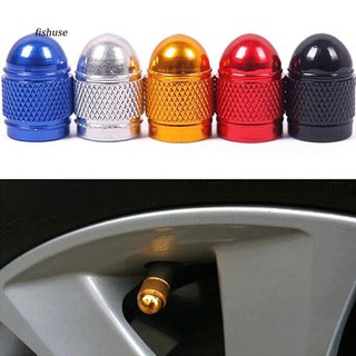 FHUE_4Pcs Dust-proof Valve Caps for Car Bike Cycle Truck Aluminum Tyre Air Port Cover