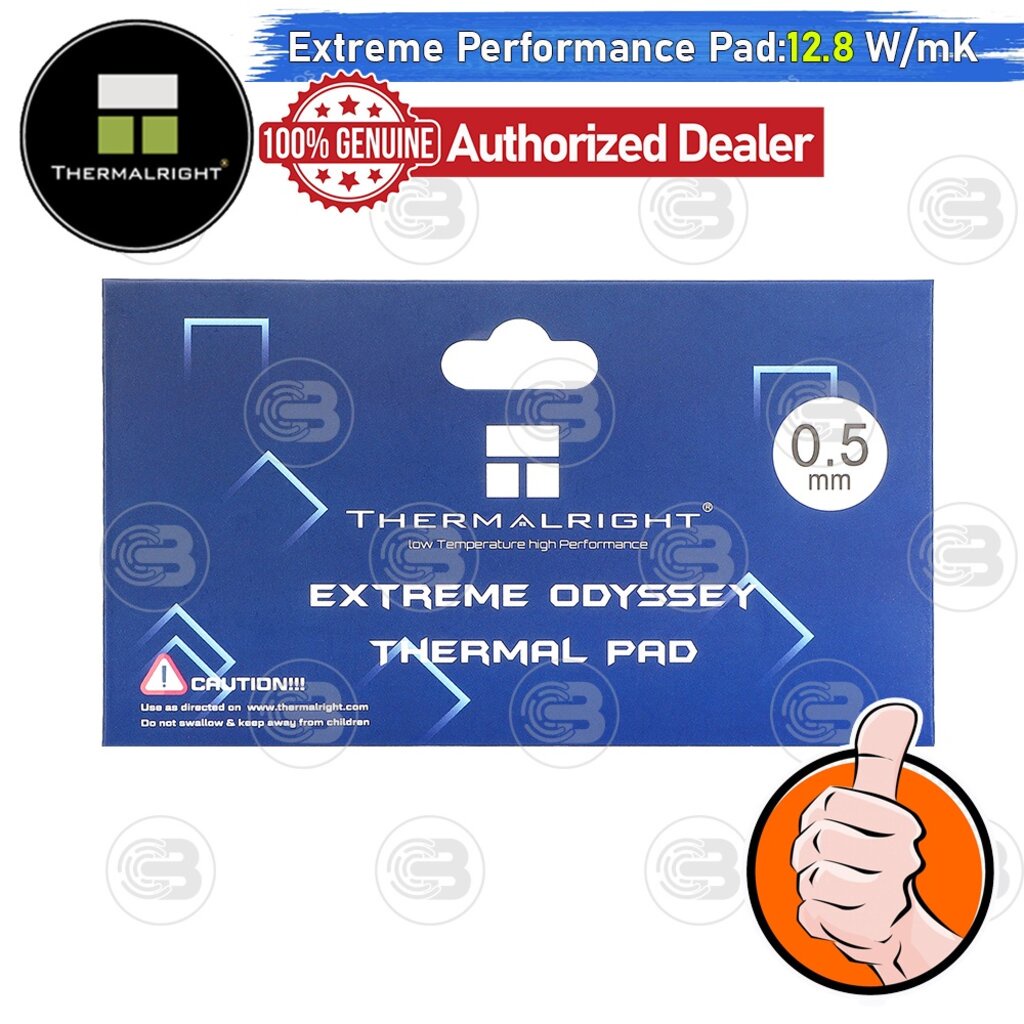 ภาพหน้าปกสินค้าThermalright Extreme Odyssey Thermal Pad 120x20 mm./0.5 mm./12.8 W/mK