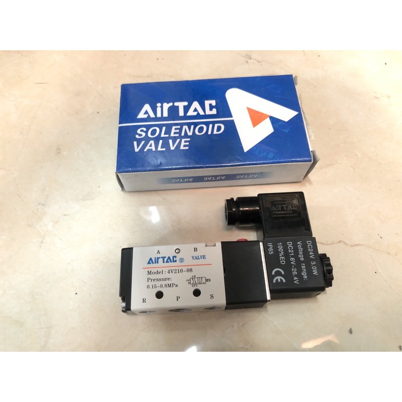 airtac-solenoid-valve-โซลีนอล์ยวาล์ว-4v210-08