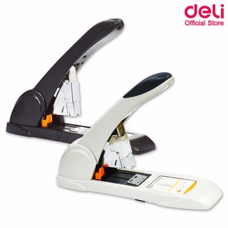 Deli 0395 Heavy-Duty Stapler เครื่องเย็บกระดาษ 210 หน้า (คละสี 1 เครื่อง) แม็กเย็บรุ่นประหยัดแรง อุปกรณ์สำนักงาน เครื่องเขียน stationery office