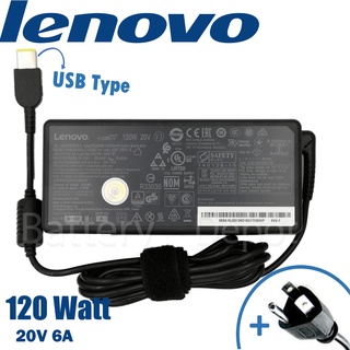 Lenovo Adapter ของแท้ 20V/6A 120W หัว USB สายชาร์จ Lenovo IdeaCentre AIO A340-22ICB 510-22ISH All In One