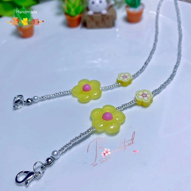 สายคล้องแมส-ชุดที่-4-สายคล้องแมสลูกปัด-สายคล้องผ้าปิดปาก-handmade