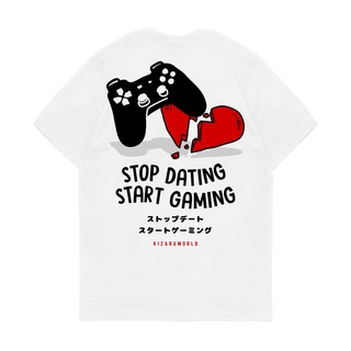 เสื้อยืดผู้ชาย เสื้อยืด พิมพ์ลาย Kizaru Gamer Series STOP Cating Gamer สําหรับผู้ชาย S-5XL