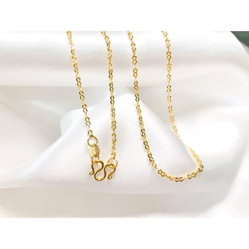 สร้อยคอทอง24k-ลายอินฟินีตี้-ใส่สวย-รับทรัพย์-รับเงิน-โชคดี