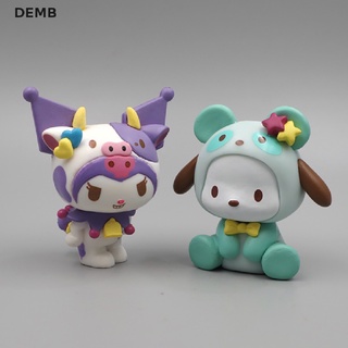 สินค้า Demb ใหม่ ตุ๊กตาฟิกเกอร์ My Melody Kuromi KT Cat Pochacco DIY สําหรับตกแต่งเค้กวันเกิด
