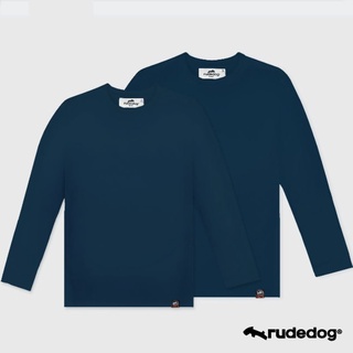 Rudedog เสื้อยืดแขนยาวชาย/หญิง สีกรม รุ่น Spacious (ราคาต่อตัว)