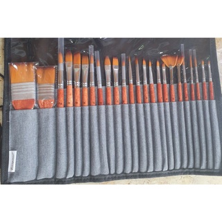 ชุดพู่กัน 25 ชิ้น Giorgione Set if 25 Artist paint brush carrying case