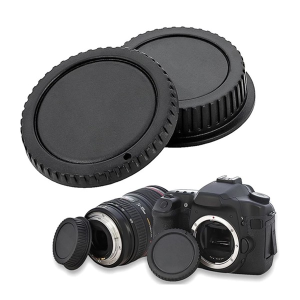 ภาพหน้าปกสินค้าฝาปิดบอดี้กล้อง & ท้ายเลนส์  รวมทุกยี่ห้อ Body & Rear Lens Cap : SET 1 จากร้าน vissavat บน Shopee