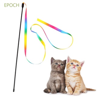 Epoch ไม้ก้านริบบิ้นสีรุ้งของเล่นสําหรับแมว