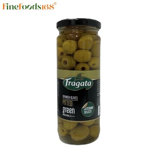 ฟรากาต้า มะกอกเขียวมีเม็ด 340 กรัม Fragata Plain Queen Olives 340 g.