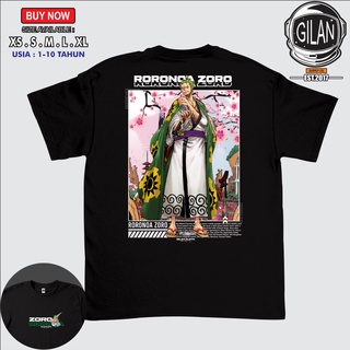 เสื้อยืด ลายการ์ตูนอนิเมะ ONE PIECE RORONOA ZORO WANO KUNI Sakazuki