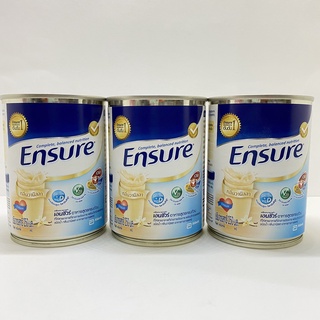 ( 3 กระป๋อง ) Ensure เอนชัวร์ ชนิดน้ำ วานิลลา 250 มล. Ensure Liquid Vanilla อาหารเสริมสูตรครบถ้วน