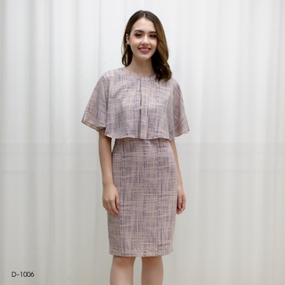 AMILA Dress VE-D1006 by AMILA พีชสกิน แขนสั้น IGPU19-9-PM6