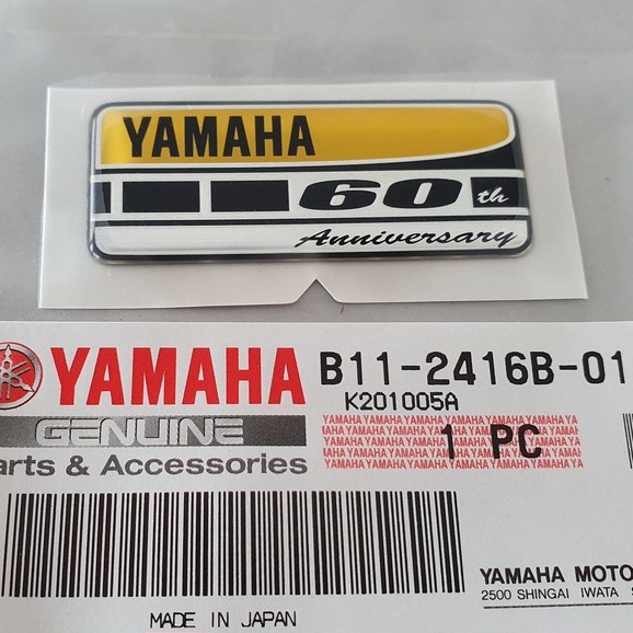 b112416b01-สติ๊กเกอร์-yamaha-60th-anniversary-sticker-แท้-logo