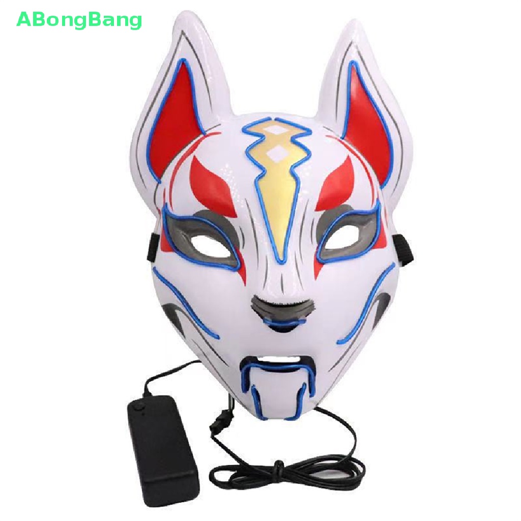 abongbang-หน้ากากคอสเพลย์-รูปสุนัขจิ้งจอก-มีไฟนีออน-led-สไตล์ญี่ปุ่น-สําหรับปาร์ตี้ฮาโลวีน