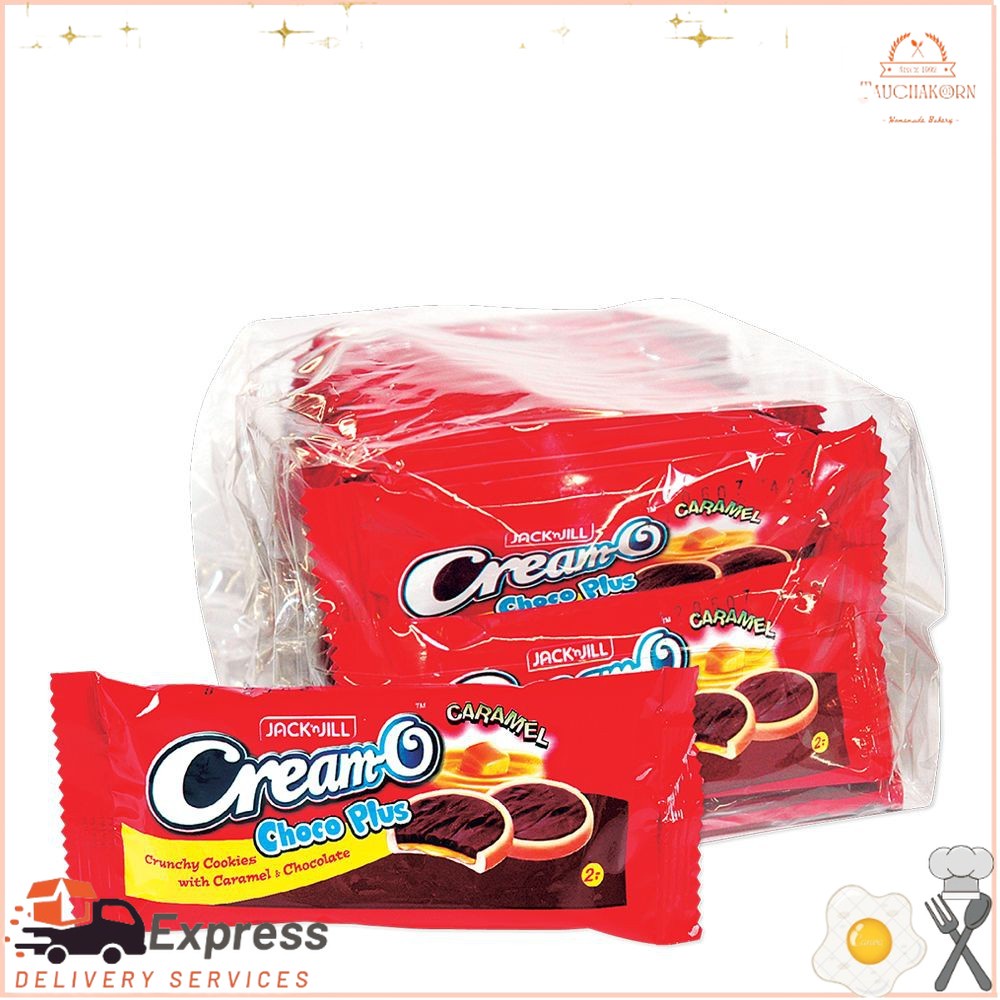 ครีมโอ ช็อกโกพลัส คาราเมล 15 กรัม 24 ซอง x 1 แพ็คCream-O Choco Plus ...