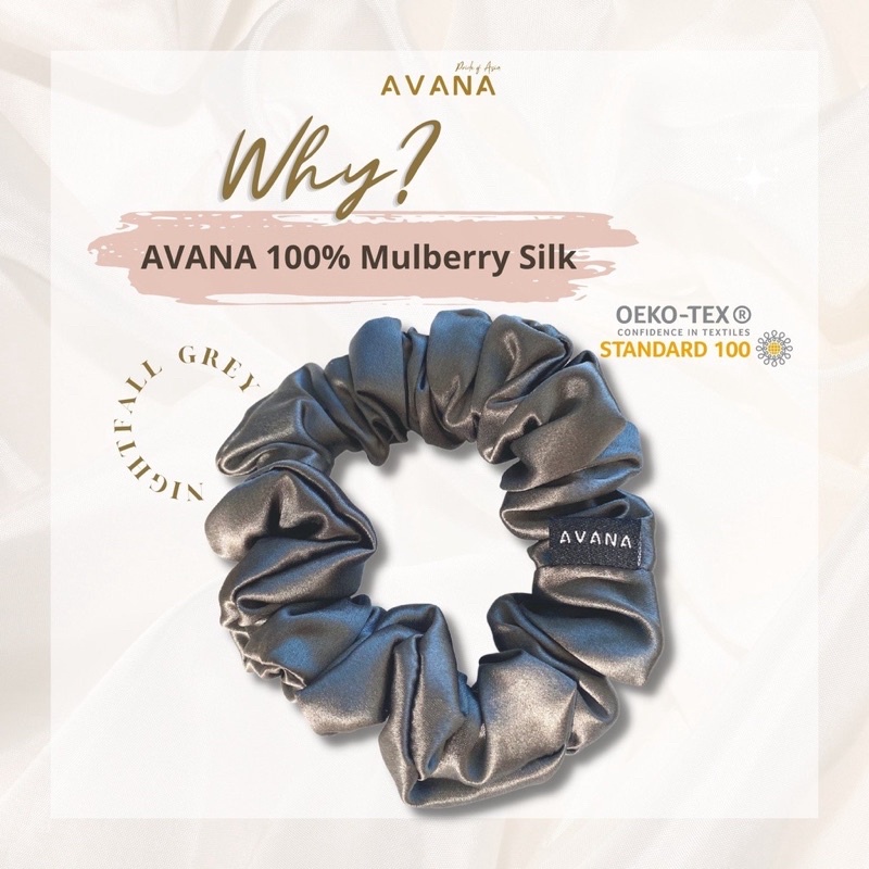 avana-luxe-mulberry-silk-scrunchies-22-momme-ยางรัดผมผ้าไหมถนอมเส้นผม