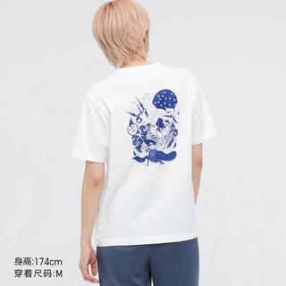 [S-5XL] Uniqlo เสื้อยืดแขนสั้น พิมพ์ลาย YOASOBI สําหรับผู้ชาย และผู้หญิง (UT) 442583 ยูนิโคล่