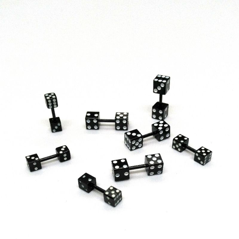 dice-cube-จิวหูลูกเต๋าเนื้อสแตนเลส-stainless-steel