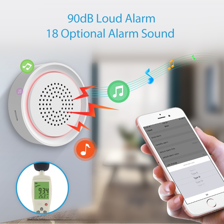 tuya-wifi-smart-siren-alarm-with-temp-amp-humidity-sensor-3-in-1-รุ่น-ab03-ลำโพงไซเรนพร้อมเซนเซอร์วัดอุณหภูมิความชื้น