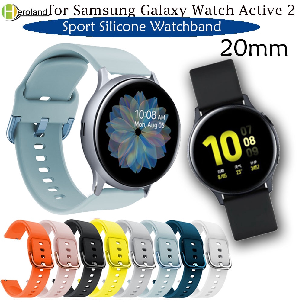 ภาพหน้าปกสินค้าสายนาฬิกาข้อมือซิลิโคนสำหรับ for Samsung Galaxy Watch Active 2 40 / 44 มม./ Huami Amazfit GTR 42mm strap