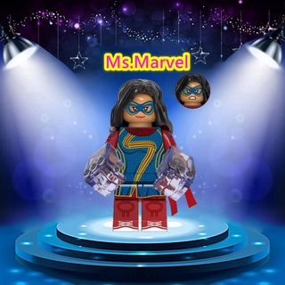 บล็อคตัวต่อ รูป Ms. Marvel ของเล่นสําหรับเด็ก