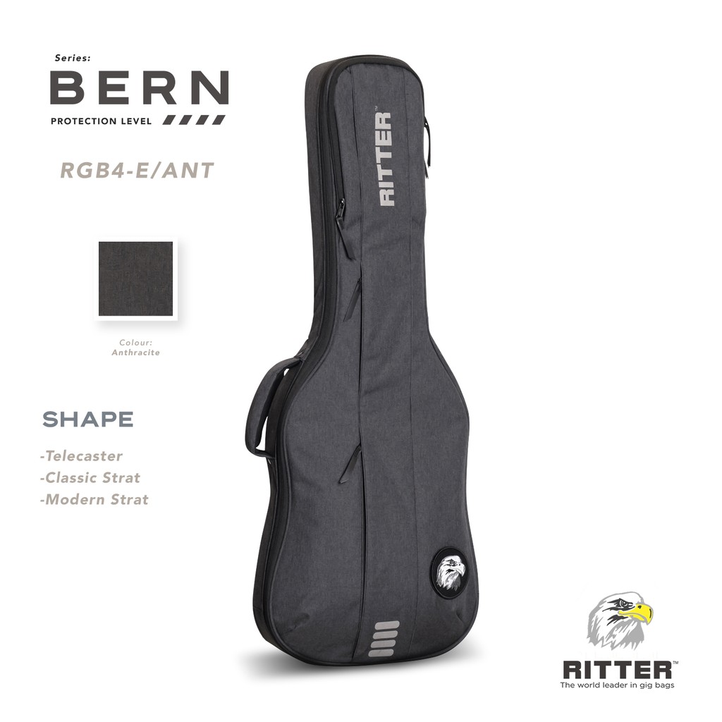 ritter-bern-4-anthracite-กระเป๋ากีตาร์ไฟฟ้าทรง-telecaster-strat