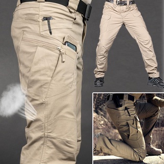 สินค้า 2022 4 สี กางเกงคาร์โก้ขายาวหลายกระเป๋า กันน้ำ กันเหงื่อ ใส่เดินป่า ทำกิจกรรมกลางแจ้ง กันน้ำ สำหรับผู้ชาย