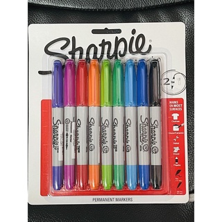 ปากกาสี Sharpie 9 สี (ชนิดติดทนถาวร) จำนวน 1 แพ็ค